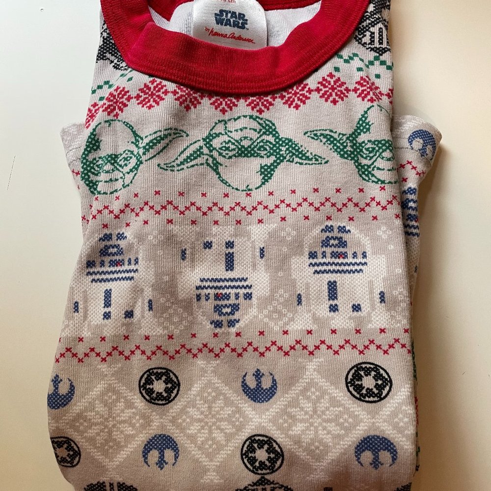 Hanna Andersson Star Wars Christmas Pajamas, sz 140 US 10